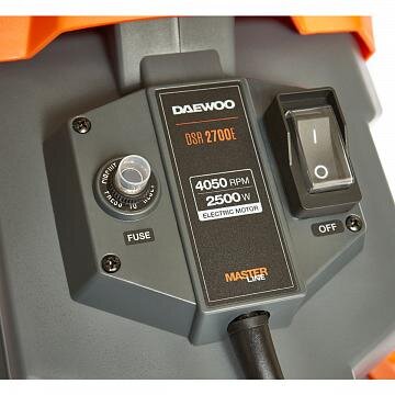 Elektrinis šakų smulkintuvas DAEWOO DSR 2700E, 2.5kW, 4050apsis./min, 40mm, 50l 5 Elektrinis šakų smulkintuvas DAEWOO DSR 2700E, 2.5kW, 4050apsis./min, 40mm, 50l 5