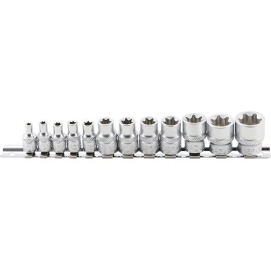 Galvučių rinkinys E-Tipas | 6.3 mm (1/4") / 10 mm (3/8") | 12 vnt. (2038)
