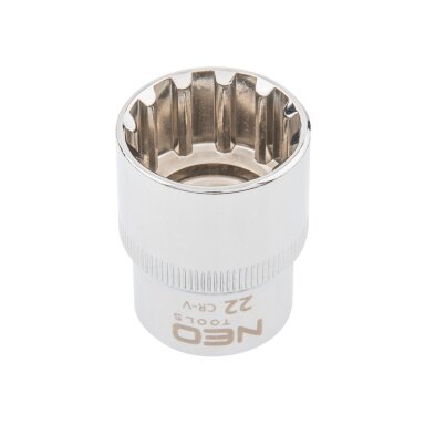 Galvutė dvylikakampė 1/2", 22mm, Galvutė dvylikakampė 1/2", 22mm,