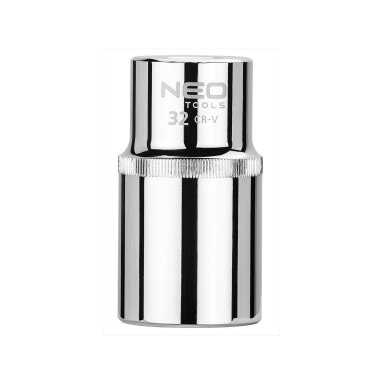 Galvutė dvylikakampė 1/2", 32mm, Galvutė dvylikakampė 1/2", 32mm,
