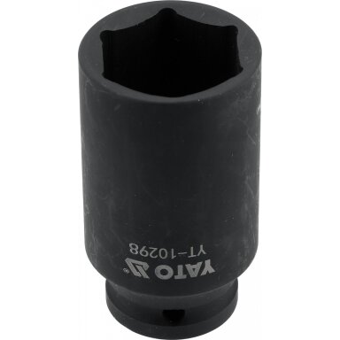 Galvutė smūginė šešiakampė ilga | 12,5 mm (1/2") | 32 mm (YT-10298) Galvutė smūginė šešiakampė ilga | 12,5 mm (1/2") | 32 mm (YT-10298)