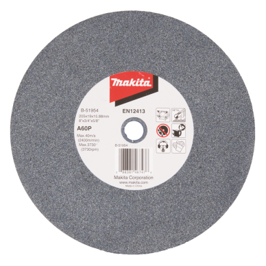 Galandimo diskas Makita B-51954, 205x19x15,88mm A60P Galandimo diskas Makita B-51954, 205x19x15,88mm A60P