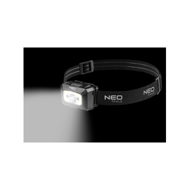 Galvos žibintas, įkraunamas per USB 250 lm COB LED + judesio jutiklis 8