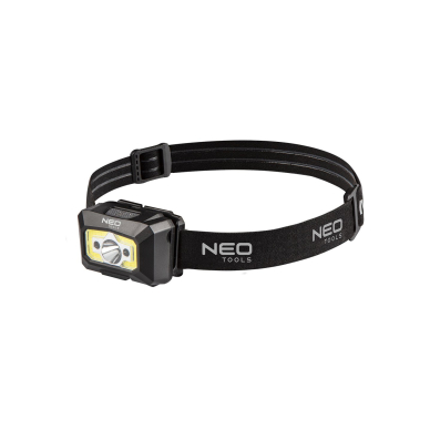 Galvos žibintas, įkraunamas per USB 250 lm COB LED + judesio jutiklis