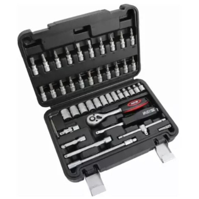 Galvučių ir antgalių komplektas Dedra 17K046A, 46 vnt 1 Galvučių ir antgalių komplektas Dedra 17K046A, 46 vnt 1