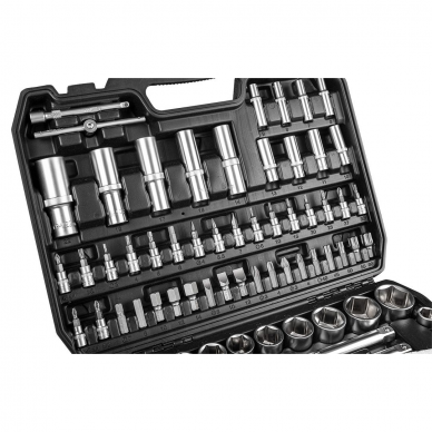 Galvučių ir įrankių rinkinys Neo Tools 10-212, 108 vnt, 1/2 , 1/4 2