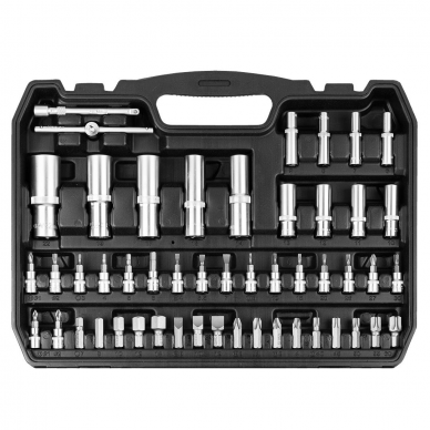 Galvučių ir įrankių rinkinys Neo Tools 10-212, 108 vnt, 1/2 , 1/4 5