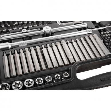 Galvučių ir įrankių rinkinys Neo Tools 10-218, 300 vnt, 1/2 , 3/8, 1/4 3