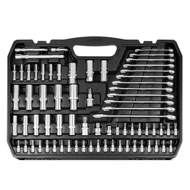 Galvučių ir įrankių rinkinys Neo Tools 10-218, 300 vnt, 1/2 , 3/8, 1/4 4