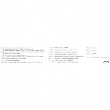 Galvučių, replių, raktų ir kitų įrankių Yato XXL komplektas 129 vnt. 7 Galvučių, replių, raktų ir kitų įrankių Yato XXL komplektas 129 vnt. 7