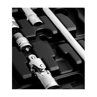 Galvučių rinkinys 1/2&quot; ir 1/4&quot;   86 dalys 6