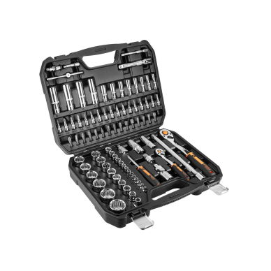 Galvučių rinkinys 1/2&quot; ir 1/4&quot;   86 dalys