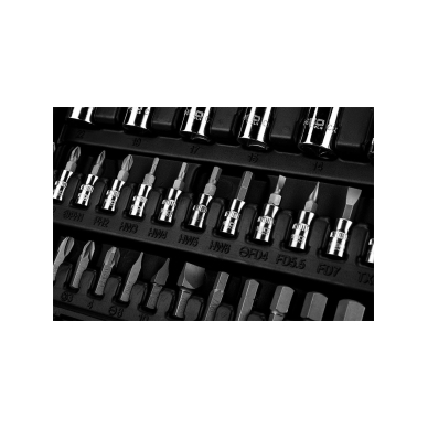 Galvučių rinkinys 1/4", 1/2", 110 vnt. 4