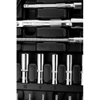 Galvučių rinkinys 1/4", 1/2", 94 vnt. 6 Galvučių rinkinys 1/4", 1/2", 94 vnt. 6