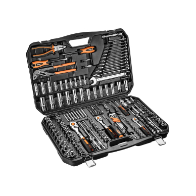 Galvučių rinkinys 1/4", 3/8", 1/2", 233 vnt.