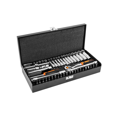 Galvučių rinkinys 1/4", 63 vnt. Galvučių rinkinys 1/4", 63 vnt.