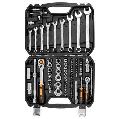 Galvučių rinkinys 82 vnt. rinkinys, 1/2", 1/4" , ECO 2