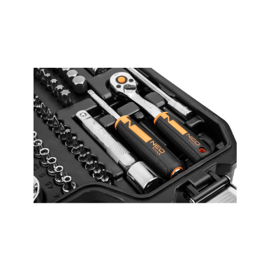 Galvučių rinkinys 82 vnt. rinkinys, 1/2", 1/4" , ECO 7