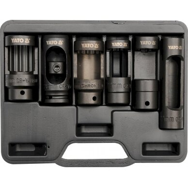 Galvučių rinkinys purkštukams, lambda zondui | 6 vnt. (YT-0622) 1 Galvučių rinkinys purkštukams, lambda zondui | 6 vnt. (YT-0622) 1