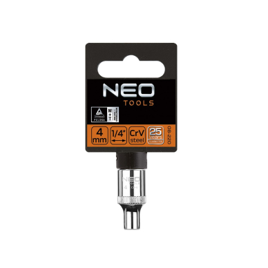 Galvutė šešiakampė  1/4", 4 mm 1