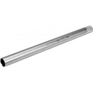 Galvutė žvakėms 12 kampų | ypač ilga | magnetinė | 10 mm (3/8") | 14 mm (YT-38521)