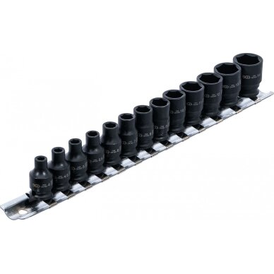 Galvutės Cr-Mo 1/4 6-kampės 4-14mm 13d. 1