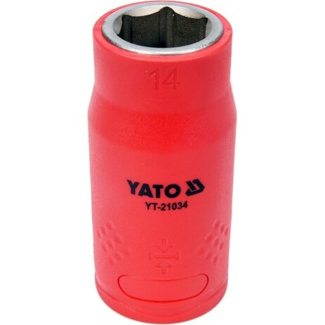 Galvutė izoliuota 14 mm, 1/2" VDE (YT-21034) Galvutė izoliuota 14 mm, 1/2" VDE (YT-21034)