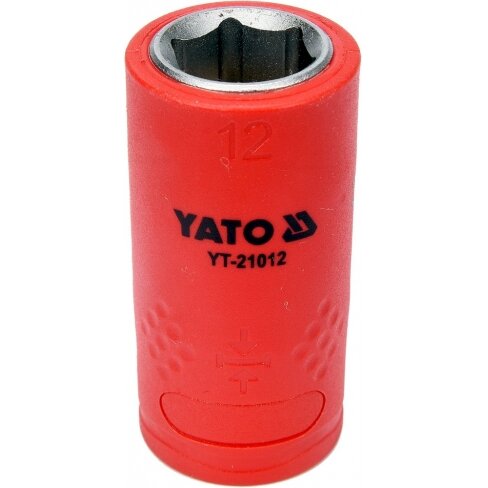 Galvutė izoliuota 12 mm, 3/8" VDE (YT-21012) Galvutė izoliuota 12 mm, 3/8" VDE (YT-21012)