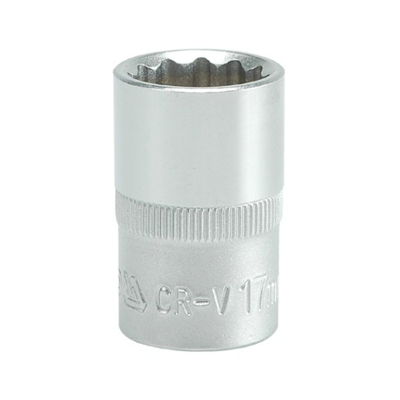 Galvutė dvylikakampė 1/2", 17mm (YT-1279) Galvutė dvylikakampė 1/2", 17mm (YT-1279)