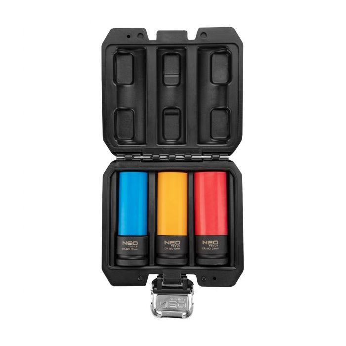 Galvutės ratams 1/2"", Neo 12-350 17,19,21mm, Cr-Mo Galvutės ratams 1/2"", Neo 12-350 17,19,21mm, Cr-Mo