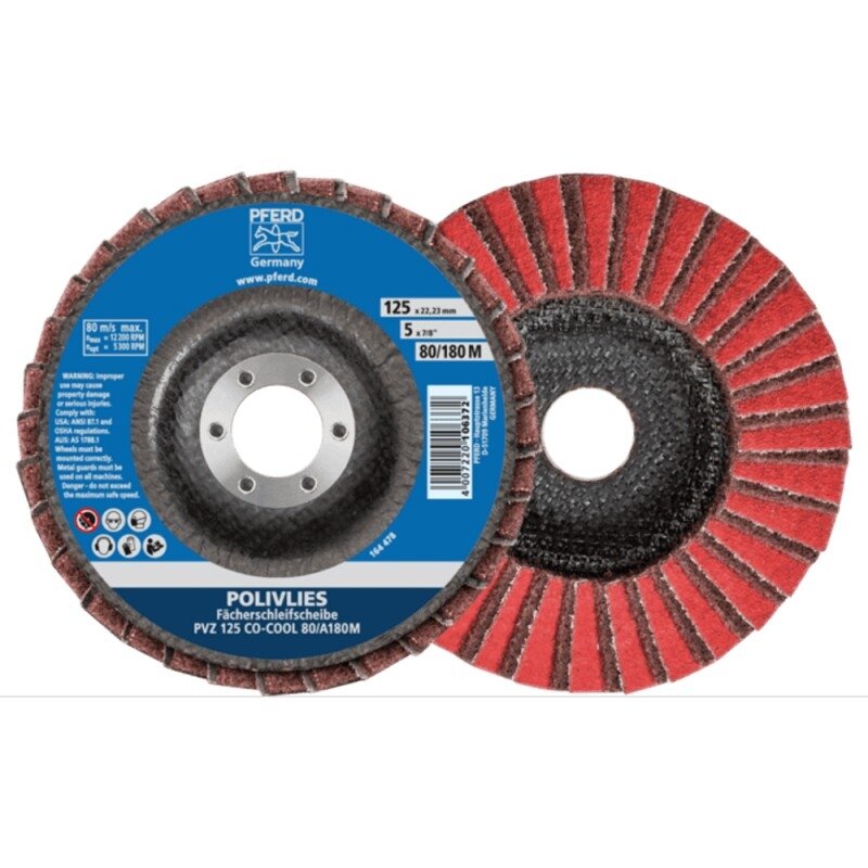 Galutinio šlifavimo diskas PFERD PVZ 125 CO-Cool  80A/180M Galutinio šlifavimo diskas PFERD PVZ 125 CO-Cool  80A/180M