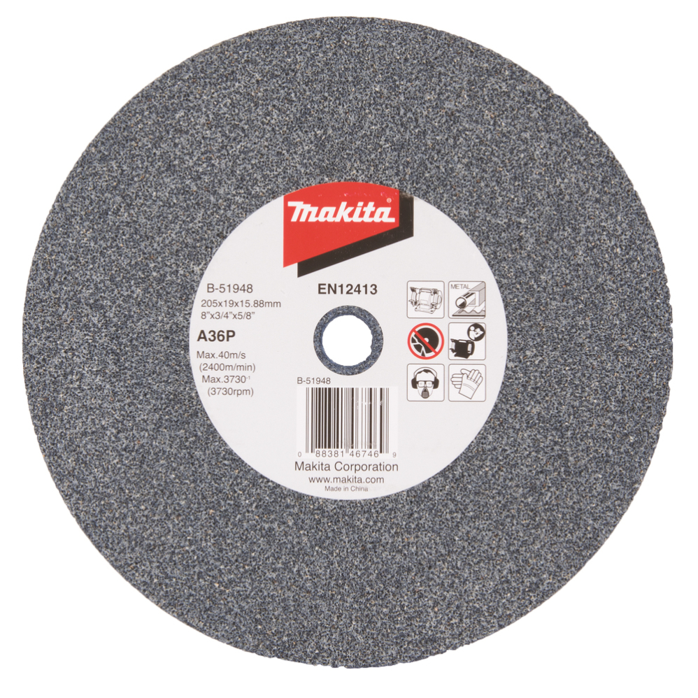 Galandimo diskas Makita B-51948, 205x19x15,88mm A36P Galandimo diskas Makita B-51948, 205x19x15,88mm A36P