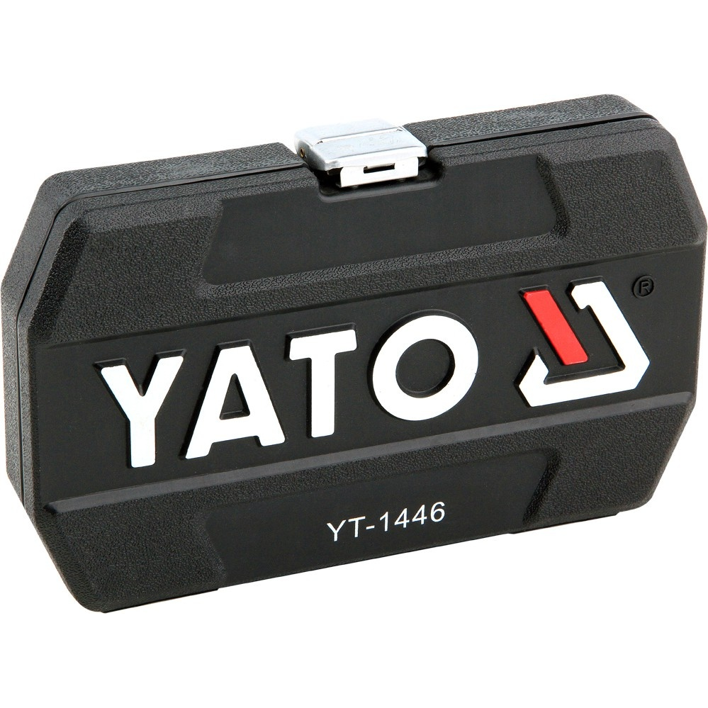 Galvučių su terkšle rinkinys Yato, 6.3 mm (1/4"), 25 vnt. 3 Galvučių su terkšle rinkinys Yato, 6.3 mm (1/4"), 25 vnt. 3