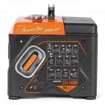 Inverterinis generatorius DAEWOO GDA 1400i, 1.2kW, 56cm³ 2 Inverterinis generatorius DAEWOO GDA 1400i, 1.2kW, 56cm³ 2