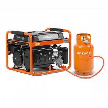 Benzinis/dujinis generatorius DAEWOO GDA 3500 DFE, 2,8kW 2