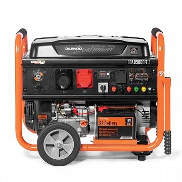 Benzininis generatorius DAEWOO GDA 9500DPE-3, 7.5 kW, + automatinio valdymo blokas ATS 15-400 GDA 1