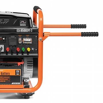 Benzininis generatorius DAEWOO GDA 9500DPE-3, 7.5 kW, + automatinio valdymo blokas ATS 15-400 GDA 8
