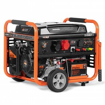 Benzininis generatorius DAEWOO GDA 9500DPE-3, 7.5 kW, + automatinio valdymo blokas ATS 15-400 GDA