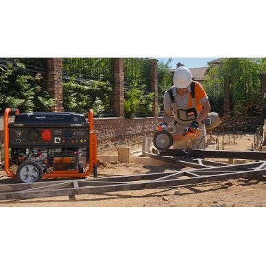 Benzininis generatorius DAEWOO GDA 9500DPE-3, 7.5 kW, + automatinio valdymo blokas ATS 15-400 GDA 9