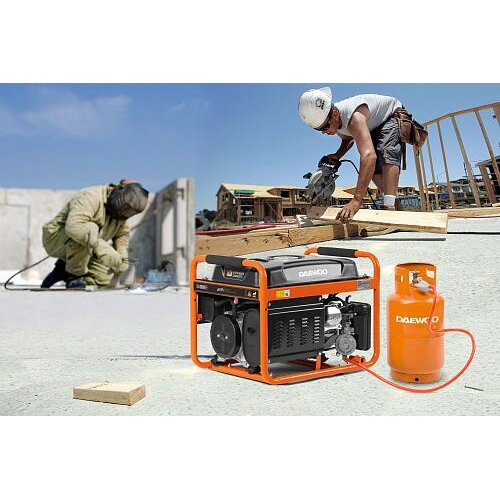 Benzininis/dujinis generatorius DAEWOO GDA 7500DFE, 6,5 kW 4