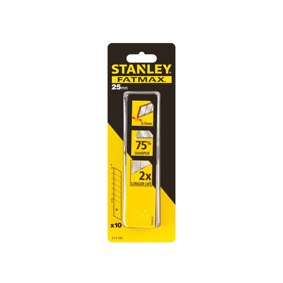 Geležtės 25mm 10vnt FATMAX Stanley FATMAX 2-11-725 7 Geležtės 25mm 10vnt FATMAX Stanley FATMAX 2-11-725 7
