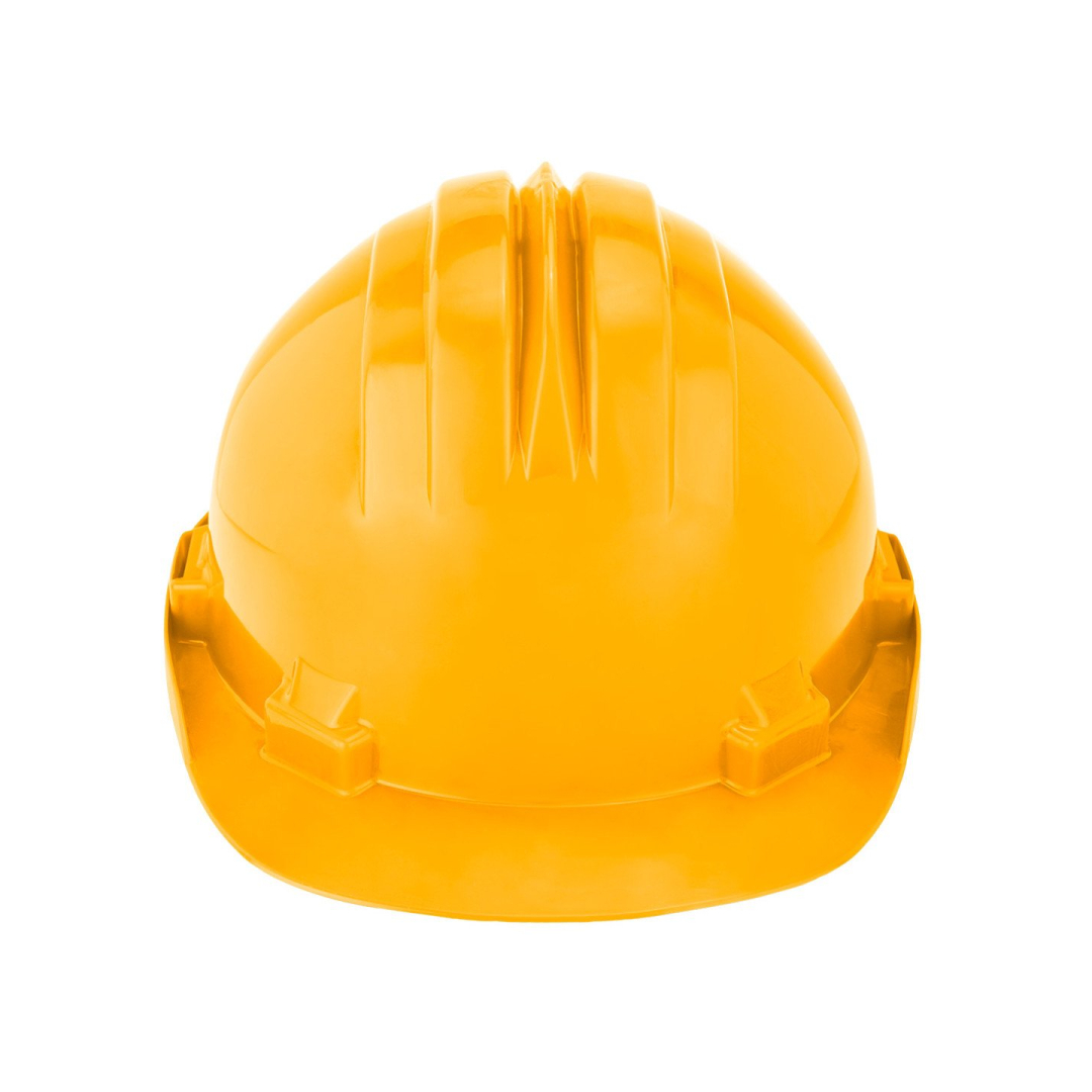 Geltonos spalvos sertifikuotas apsauginis šalmas 4