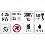Generatorius benzininis Yato YT-85460 5500W (230-400V)
