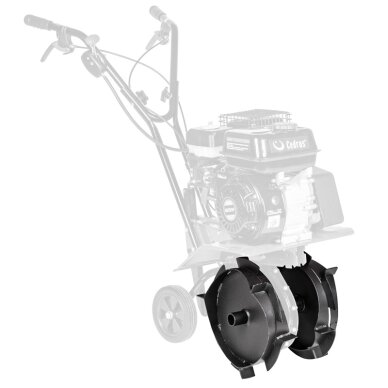 Geležiniai ratai su ašimis CEDRUS kultivatoriui GL07 Geležiniai ratai su ašimis CEDRUS kultivatoriui GL07