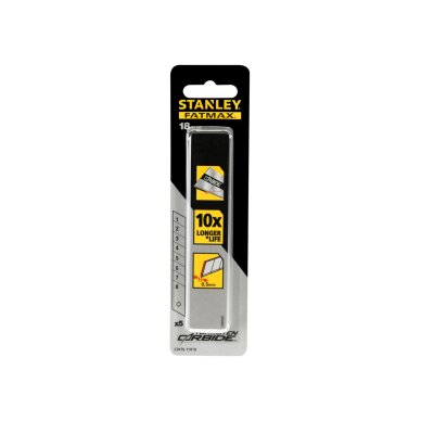 Gelęžtės atsarginės 18mm,5vnt Stanley FATMAX STHT0-11818 1 Gelęžtės atsarginės 18mm,5vnt Stanley FATMAX STHT0-11818 1