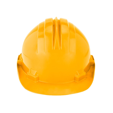 Geltonos spalvos sertifikuotas apsauginis šalmas 4