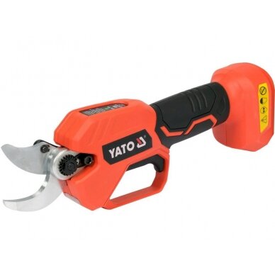 Akumuliatorinis sekatorius Yato YT-828378, 18V (be akum. ir be krov.) Akumuliatorinis sekatorius Yato YT-828378, 18V (be akum. ir be krov.)