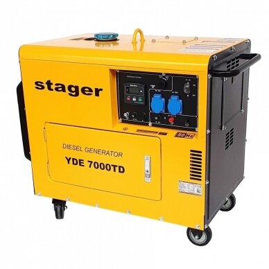Generatorius dyzelinis STAGER YDE7000TD 5.0kVA, 230V Generatorius dyzelinis STAGER YDE7000TD 5.0kVA, 230V