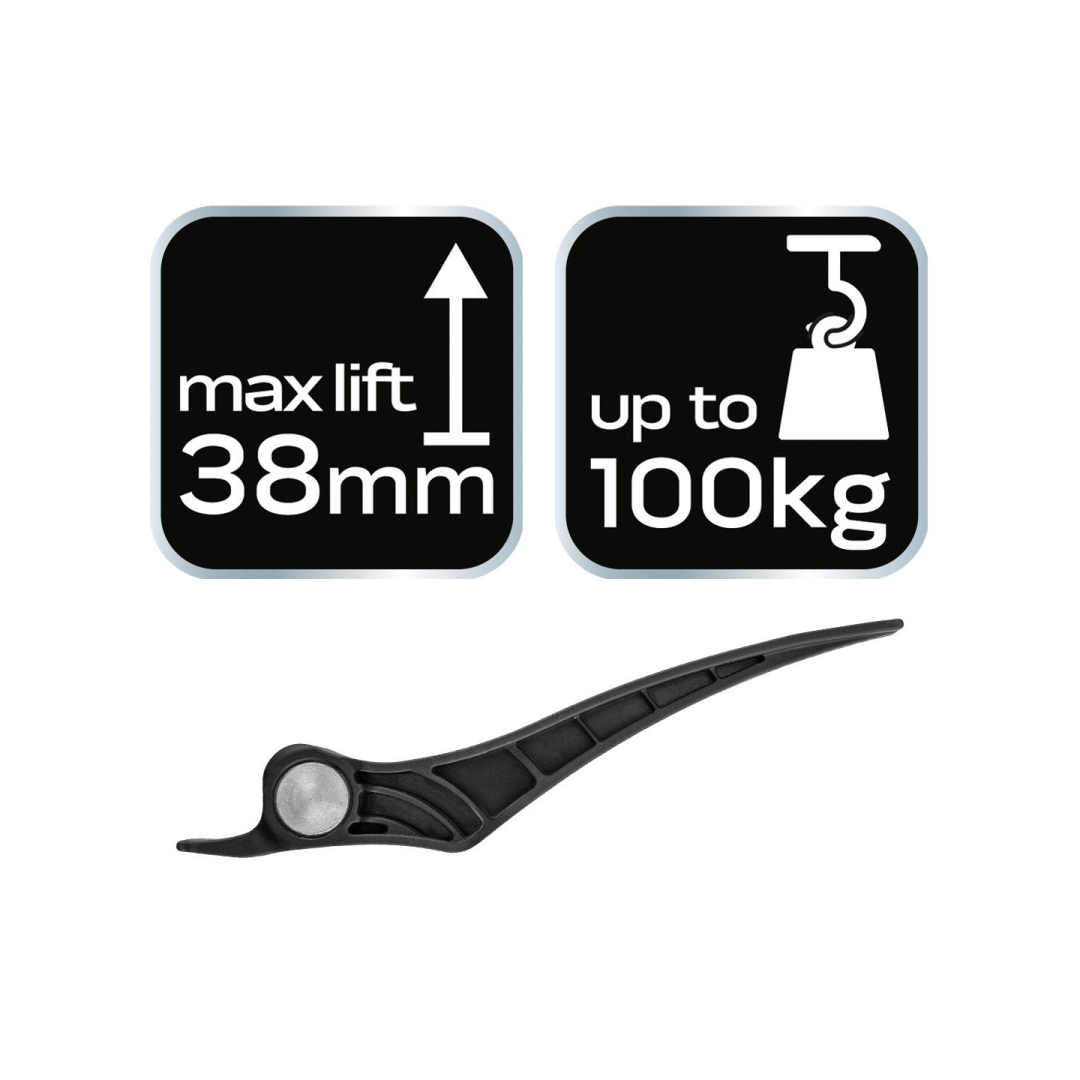 Gipso-kartono plokščių, durų ir kitų konstrukcinių elementų pakėlimo svirtis Aliuminis 6