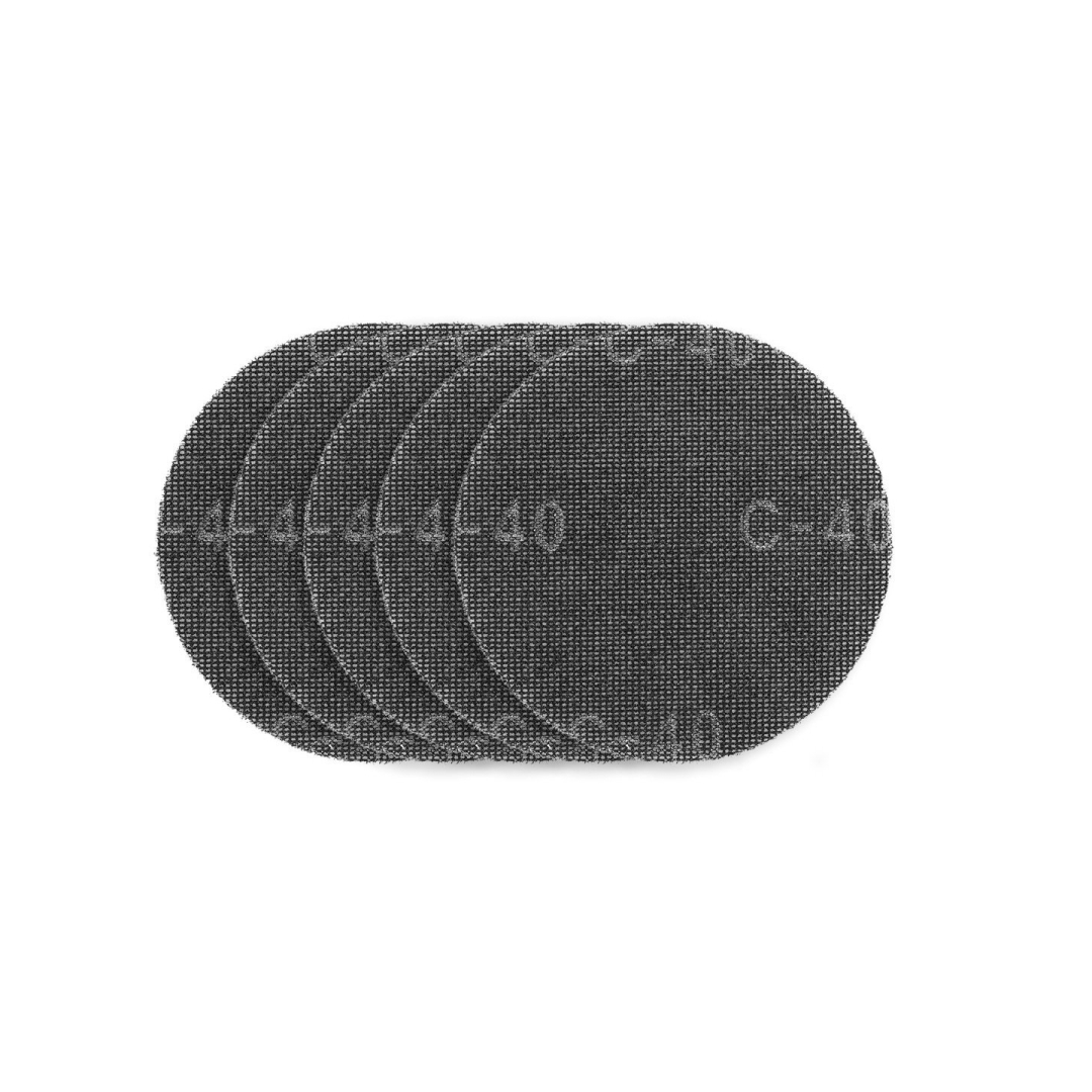 Gipso šlifavimo grotelės su Velcro 180 mm, K40, 5vnt šlifuokliui 59G263